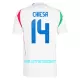 Maillot De Foot Italie Federico Chiesa 14 Extérieur Euro 2024