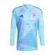 Maillot De Foot Gardien Espagne Euro 2024 Manches Longues Bleu