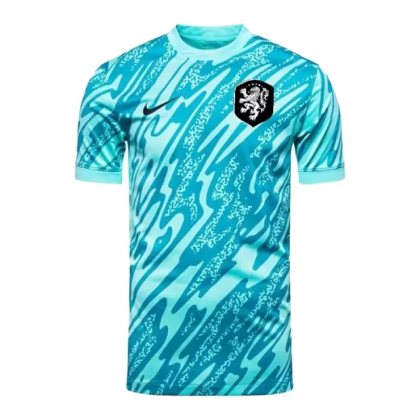 Maillot De Foot Gardien Pays-Bas Euro 2024 Bleu