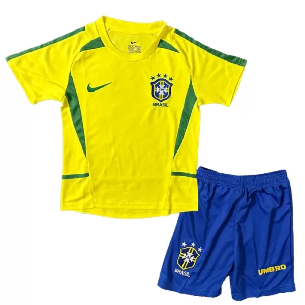 Kit De Football Brésil 2002-03 Enfant Domicile Retro