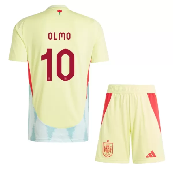 Kit De Football Espagne Dani Olmo 10 Enfant Extérieur Euro 2024