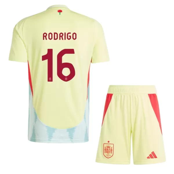 Kit De Football Espagne Rodrigo Hernández 16 Enfant Extérieur Euro 2024