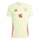 Kit De Football Espagne Rodrigo Hernández 16 Enfant Extérieur Euro 2024