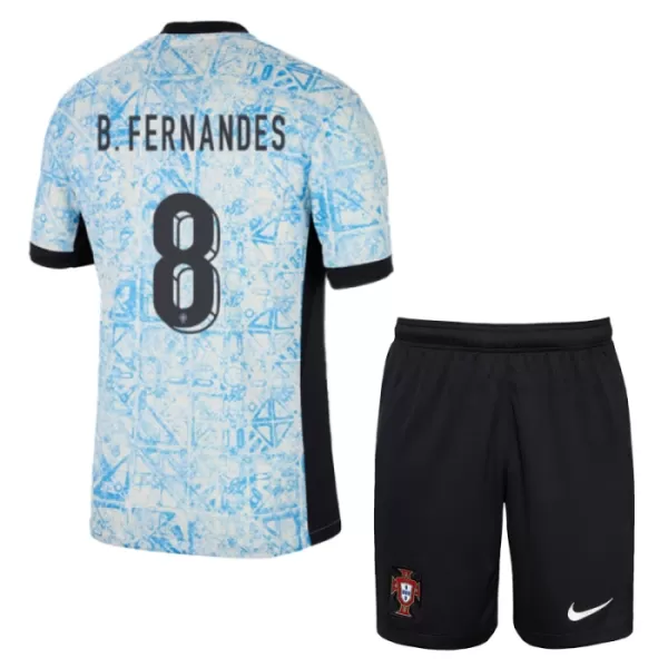 Kit De Football Portugal Bruno Fernandes 8 Enfant Extérieur Euro 2024