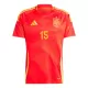 Maillot De Foot Espagne Alex Baena 15 Domicile Euro 2024