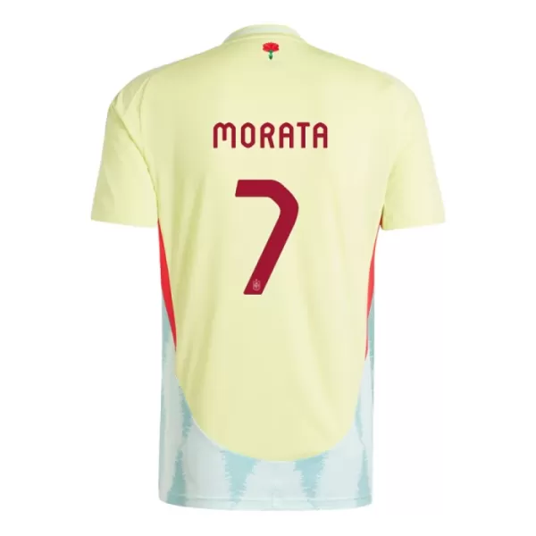 Maillot De Foot Espagne Álvaro Morata 7 Extérieur Euro 2024