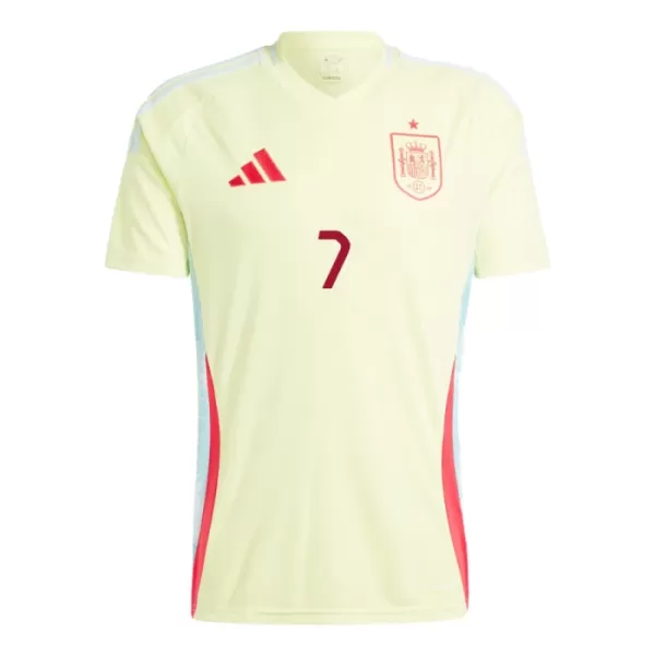 Maillot De Foot Espagne Álvaro Morata 7 Extérieur Euro 2024