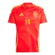 Maillot De Foot Espagne Aymeric Laporte 14 Domicile Euro 2024