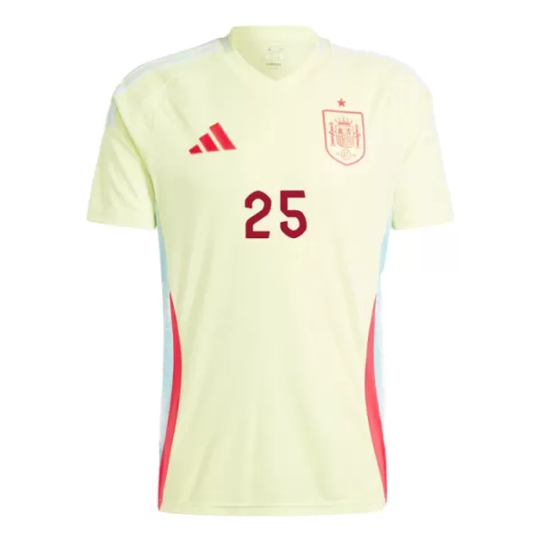 Maillot De Foot Espagne Dani Vivian 25 Extérieur Euro 2024