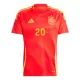 Maillot De Foot Espagne Daniel Carvajal 20 Domicile Euro 2024