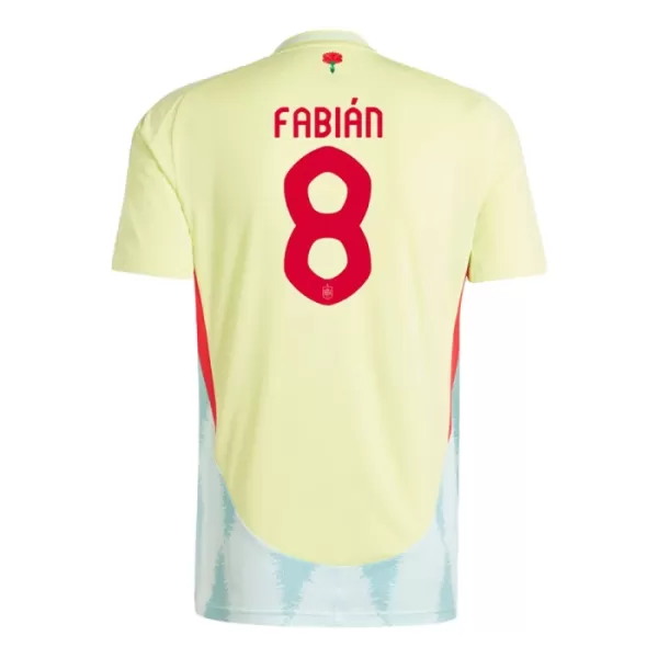 Maillot De Foot Espagne Fabian Ruiz 8 Extérieur Euro 2024