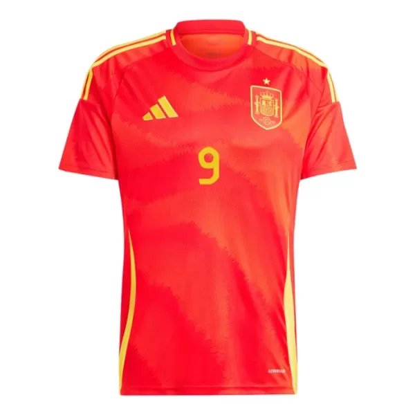 Maillot De Foot Espagne Gerard Moreno 9 Domicile Euro 2024