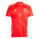 Maillot De Foot Espagne Gerard Moreno 9 Domicile Euro 2024