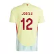 Maillot De Foot Espagne Joselu 12 Extérieur Euro 2024