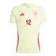 Maillot De Foot Espagne Joselu 12 Extérieur Euro 2024