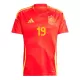 Maillot De Foot Espagne Lamine Yamal 19 Domicile Euro 2024