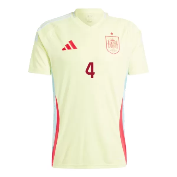 Maillot De Foot Espagne Martin Zubimendi 4 Extérieur Euro 2024