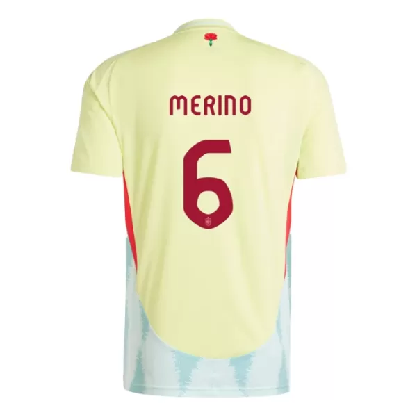 Maillot De Foot Espagne Mikel Merino 6 Extérieur Euro 2024