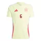 Maillot De Foot Espagne Mikel Merino 6 Extérieur Euro 2024