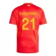 Maillot De Foot Espagne Mikel Oyarzabal 21 Domicile Euro 2024