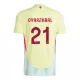 Maillot De Foot Espagne Mikel Oyarzabal 21 Extérieur Euro 2024