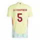 Maillot De Foot Espagne Robin Le Normand 5 Extérieur Euro 2024