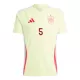 Maillot De Foot Espagne Robin Le Normand 5 Extérieur Euro 2024