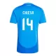 Maillot De Foot Italie Federico Chiesa 14 Domicile Euro 2024