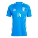 Maillot De Foot Italie Federico Chiesa 14 Domicile Euro 2024