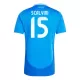 Maillot De Foot Italie Giorgio Scalvini 15 Domicile Euro 2024