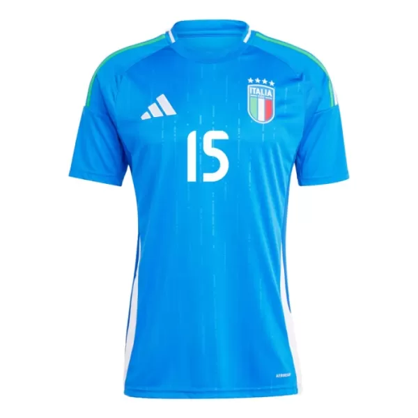 Maillot De Foot Italie Giorgio Scalvini 15 Domicile Euro 2024