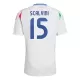 Maillot De Foot Italie Giorgio Scalvini 15 Extérieur Euro 2024