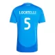 Maillot De Foot Italie Manuel Locatelli 5 Domicile Euro 2024