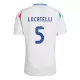 Maillot De Foot Italie Manuel Locatelli 5 Extérieur Euro 2024