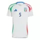 Maillot De Foot Italie Manuel Locatelli 5 Extérieur Euro 2024