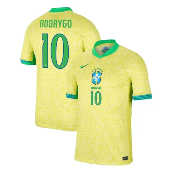 Maillot De Foot Brésil Rodrygo Goes 10 Domicile 2024