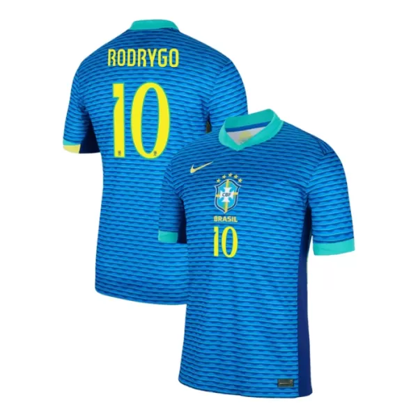 Maillot De Foot Brésil Rodrygo Goes 10 Extérieur 2024