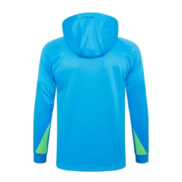 Brésil Enfant Kit sweat-shirt d'entraînement à capuche 24/25 Bleu