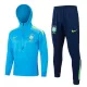 Brésil Kit sweat-shirt d'entraînement à capuche 24/25 Bleu