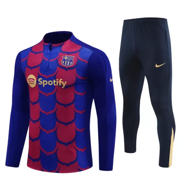 FC Barcelone Kit de Sweat-shirt d’entraînement 24/25 Bleu