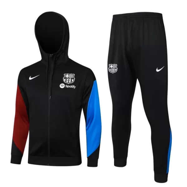 FC Barcelone Vestes d'entraînement à capuche 24/25 Noir