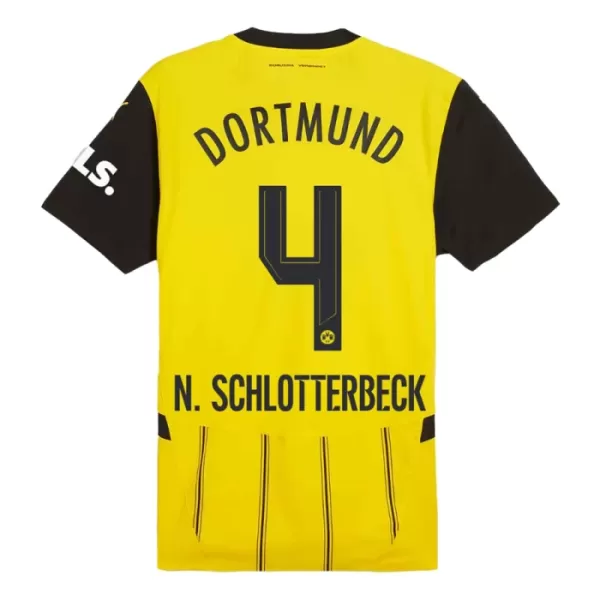 Kit De Football Borussia Dortmund Nico Schlotterbeck 4 Enfant Domicile 24/25