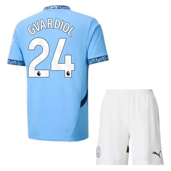 Kit De Football Manchester City Josko Gvardiol 24 Enfant Domicile 24/25