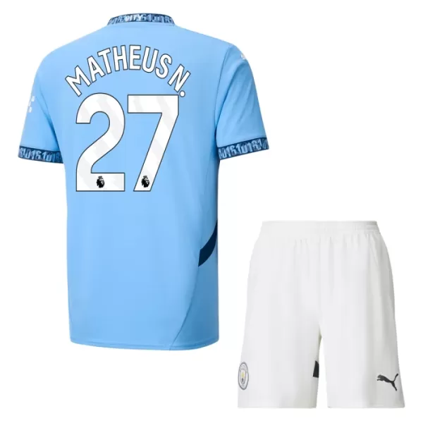 Kit De Football Manchester City Matheus Nunes 27 Enfant Domicile 24/25