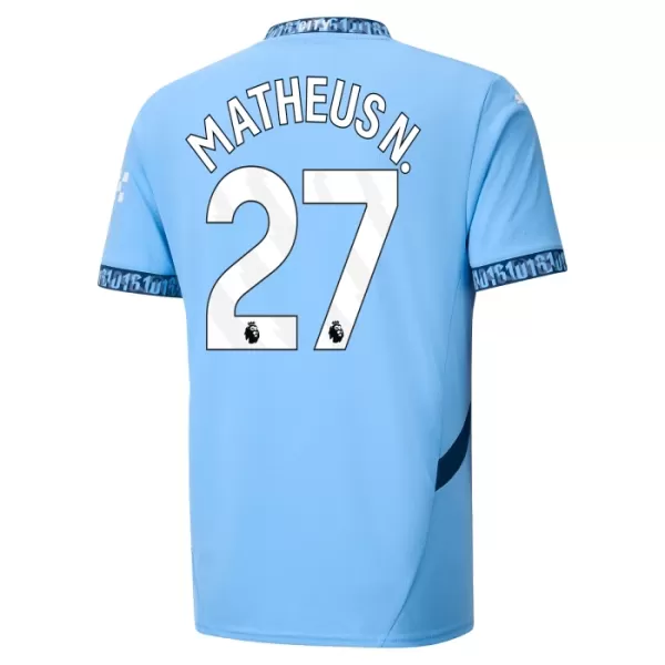 Kit De Football Manchester City Matheus Nunes 27 Enfant Domicile 24/25