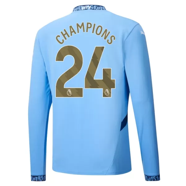 Maillot De Foot Manchester City Champions 24 Domicile 24/25 Manches Longues