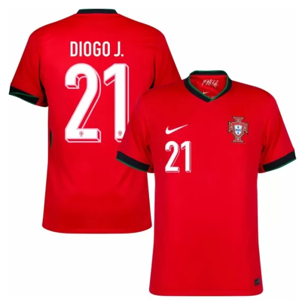 Maillot De Foot Portugal Diogo Jota 21 Domicile Euro 2024