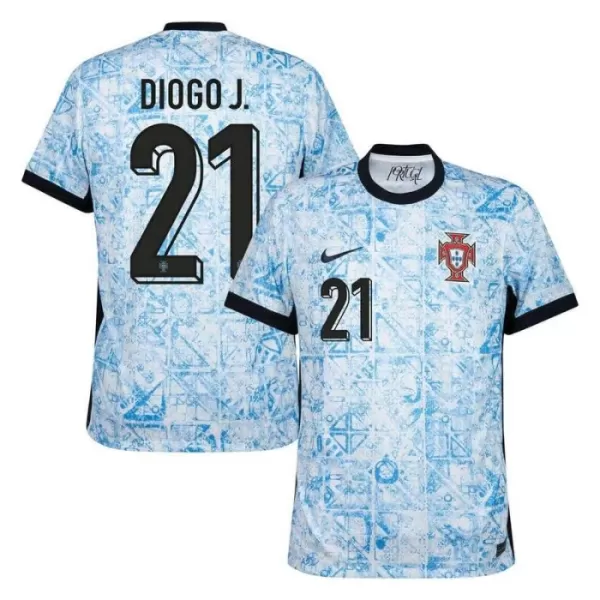 Maillot De Foot Portugal Diogo Jota 21 Extérieur Euro 2024