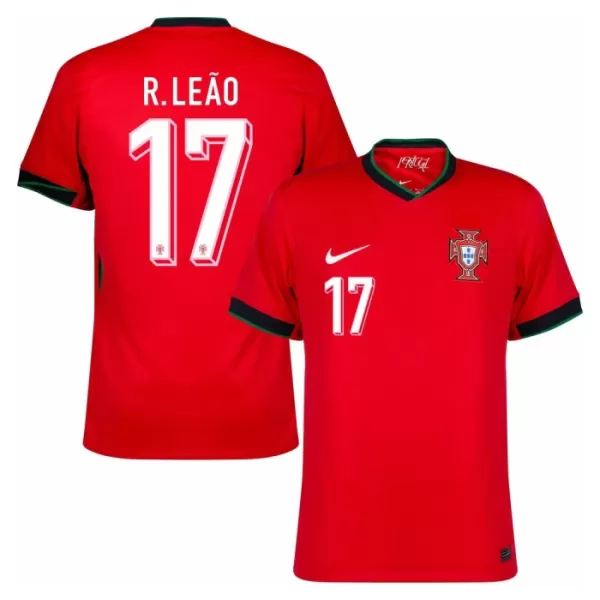 Maillot De Foot Portugal Rafael Leão 17 Domicile Euro 2024