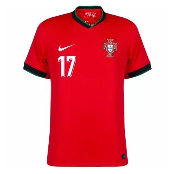 Maillot De Foot Portugal Rafael Leão 17 Domicile Euro 2024